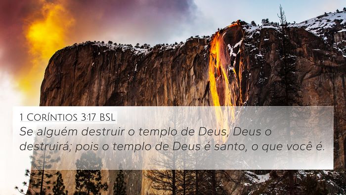 1 Coríntios 3:17 BSL Bible Verse Image
