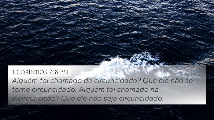 1 Coríntios 7:18 BSL Bible Verse Image