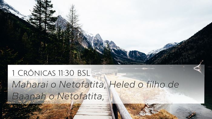 1 Crônicas 11:30 BSL Bible Verse Image