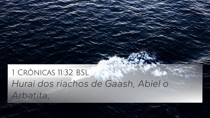 1 Crônicas 11:32 BSL Bible Verse Image