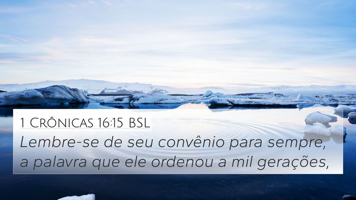 1 Crônicas 16:15 BSL Bible Verse Image