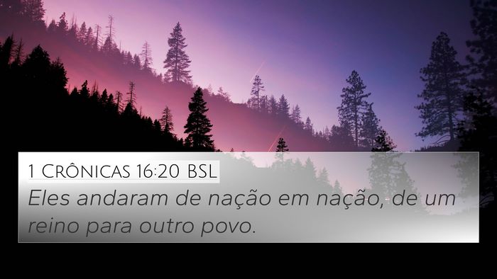1 Crônicas 16:20 BSL Bible Verse Image