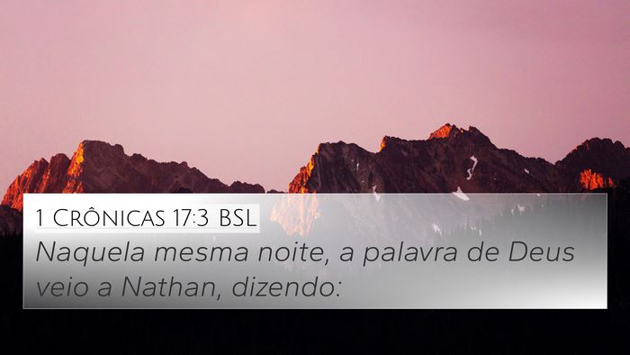 1 Crônicas 17:3 BSL Bible Verse Image