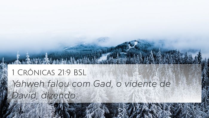 1 Crônicas 21:9 BSL Bible Verse Image
