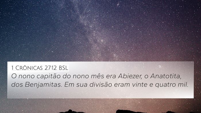 1 Crônicas 27:12 BSL Bible Verse Image