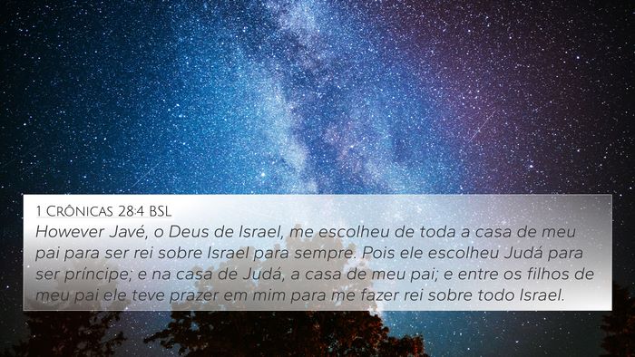 1 Crônicas 28:4 BSL Bible Verse Image