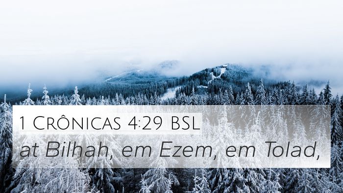 1 Crônicas 4:29 BSL Bible Verse Image