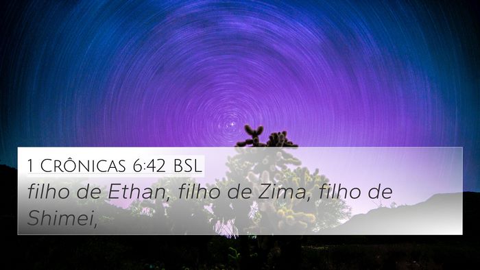 1 Crônicas 6:42 BSL 4K Wallpaper - filho de Ethan, filho de Zima, filho de - 4K Wallpaper Bible Verse