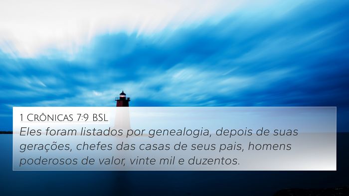 1 Crônicas 7:9 BSL 4K Wallpaper - Eles foram listados por genealogia, depois de - 4K Wallpaper Bible Verse