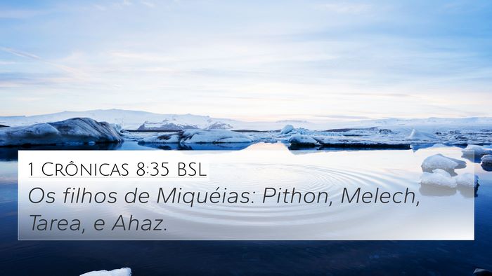 1 Crônicas 8:35 BSL Bible Verse Image