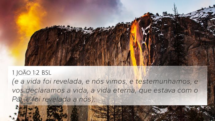 1 João 1:2 BSL Bible Verse Image