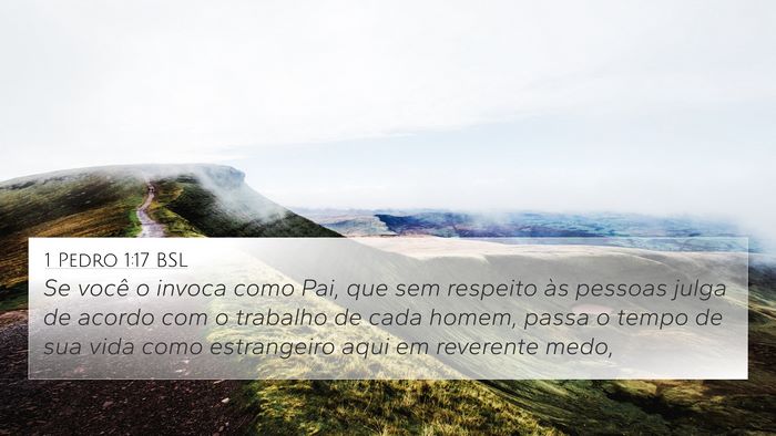 1 Pedro 1:17 BSL Bible Verse Image