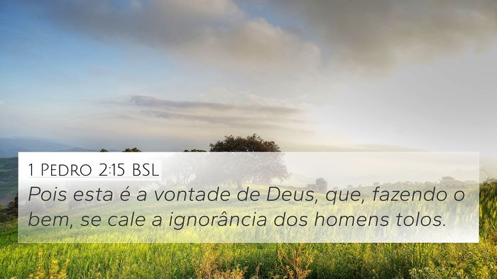 1 Pedro 2:15 BSL Bible Verse Image