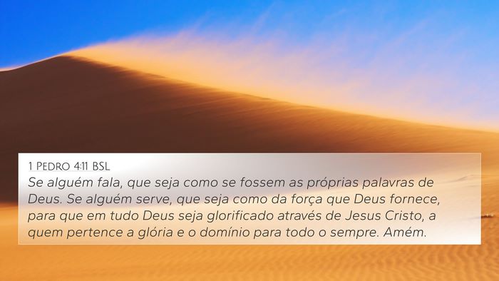 1 Pedro 4:11 BSL Bible Verse Image