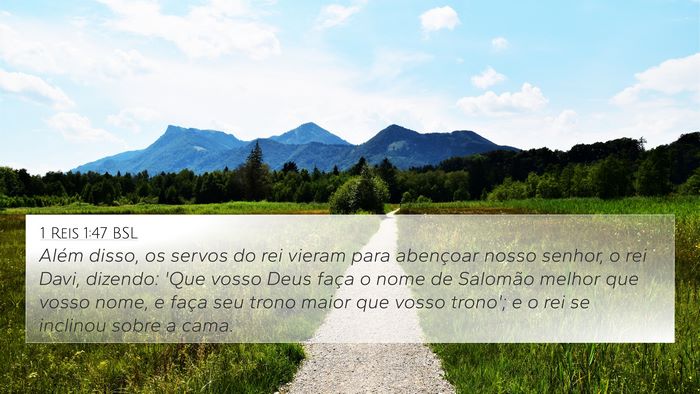 1 Reis 1:47 BSL Bible Verse Image