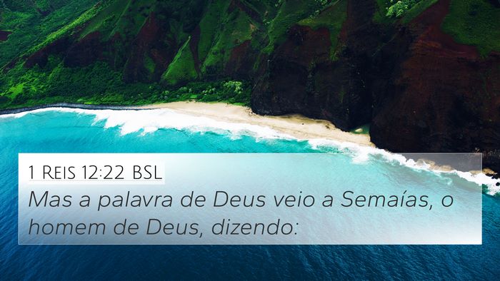 1 Reis 12:22 BSL Bible Verse Image