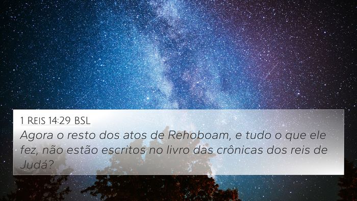 1 Reis 14:29 BSL Bible Verse Image