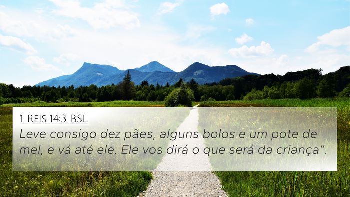 1 Reis 14:3 BSL Bible Verse Image
