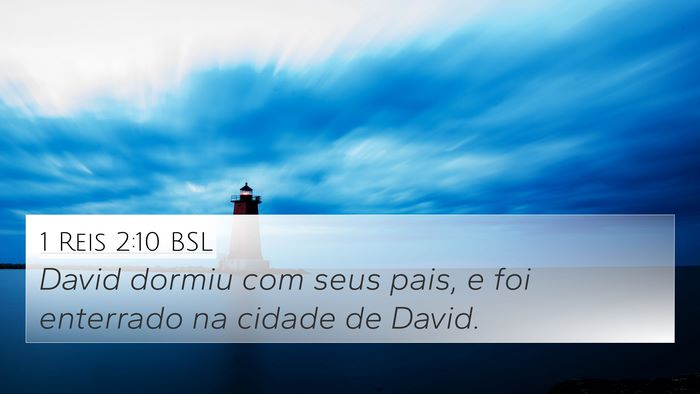 1 Reis 2:10 BSL Bible Verse Image