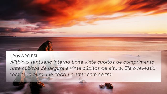 1 Reis 6:20 BSL Bible Verse Image