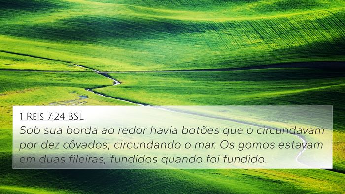 1 Reis 7:24 BSL Bible Verse Image