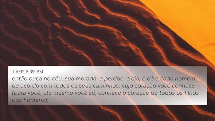 1 Reis 8:39 BSL Bible Verse Image