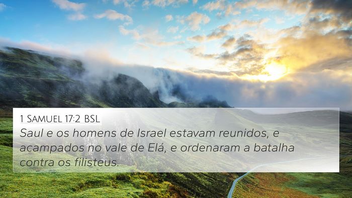 1 Samuel 17:2 BSL Bible Verse Image