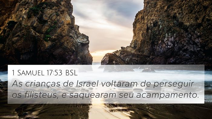 1 Samuel 17:53 BSL Bible Verse Image