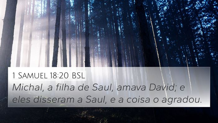 1 Samuel 18:20 BSL Bible Verse Image