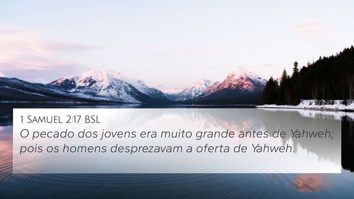 1 Samuel 2:17 BSL Bible Verse Image