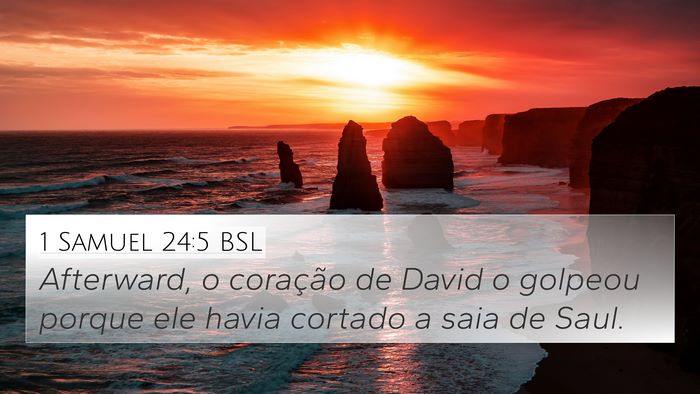 1 Samuel 24:5 BSL Bible Verse Image