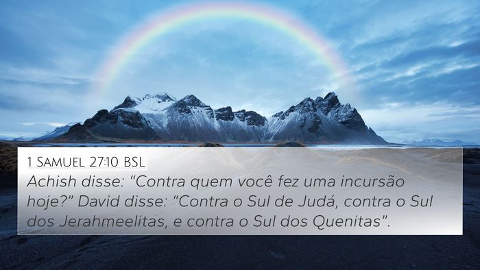 1 Samuel 27:10 BSL Bible Verse Image