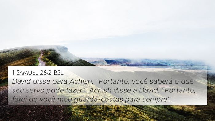 1 Samuel 28:2 BSL Bible Verse Image