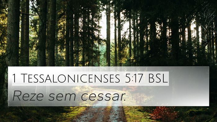 1 Tessalonicenses 5:17 BSL Bible Verse Image