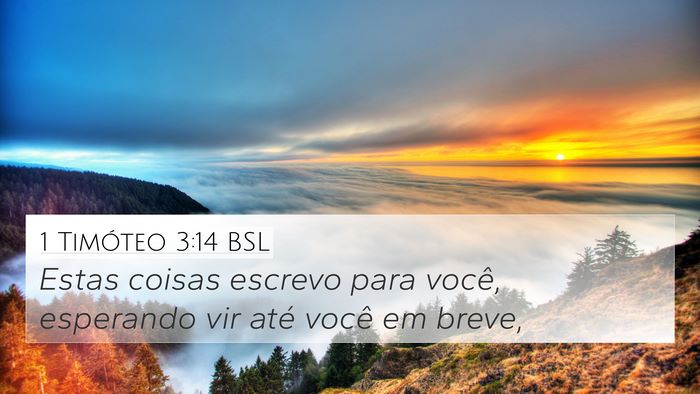 1 Timóteo 3:14 BSL 4K Wallpaper - Estas coisas escrevo para você, esperando vir - 4K Wallpaper Bible Verse