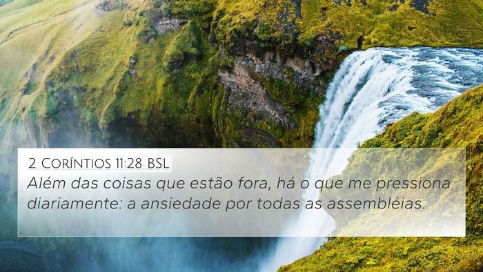 2 Coríntios 11:28 BSL Bible Verse Image