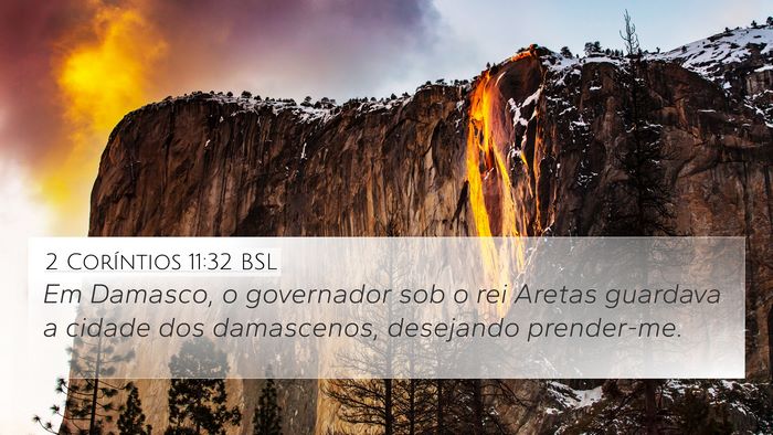 2 Coríntios 11:32 BSL Bible Verse Image