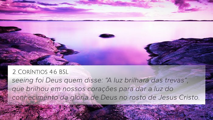 2 Coríntios 4:6 BSL Bible Verse Image