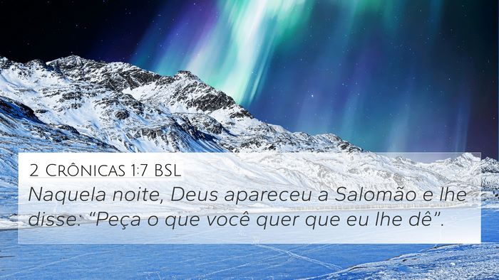 2 Crônicas 1:7 BSL Bible Verse Image