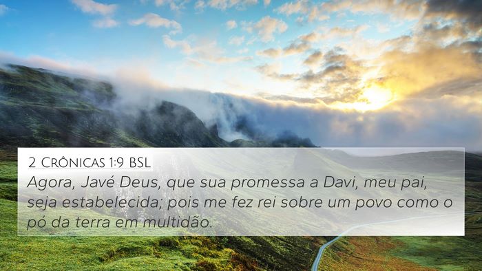 2 Crônicas 1:9 BSL Bible Verse Image