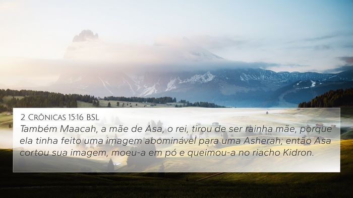 2 Crônicas 15:16 BSL Bible Verse Image