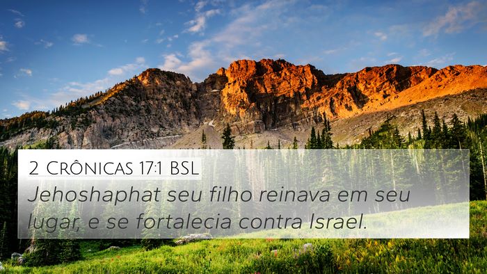 2 Crônicas 17:1 BSL Bible Verse Image