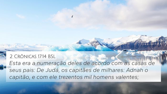 2 Crônicas 17:14 BSL Bible Verse Image
