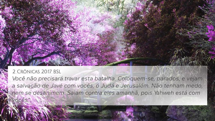 2 Crônicas 20:17 BSL Bible Verse Image