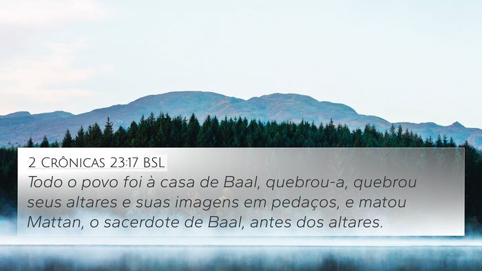 2 Crônicas 23:17 BSL Bible Verse Image