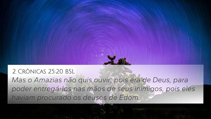 2 Crônicas 25:20 BSL Bible Verse Image