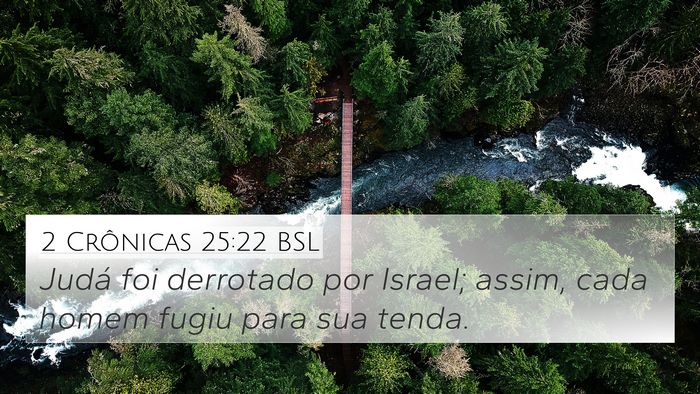 2 Crônicas 25:22 BSL Bible Verse Image