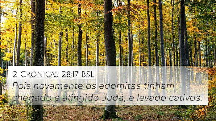 2 Crônicas 28:17 BSL Bible Verse Image