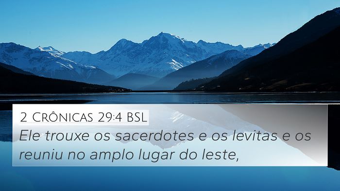 2 Crônicas 29:4 BSL Bible Verse Image