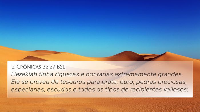 2 Crônicas 32:27 BSL Bible Verse Image